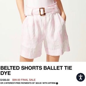 Solid & Striped Ballet Tie Dye Linen Shorts